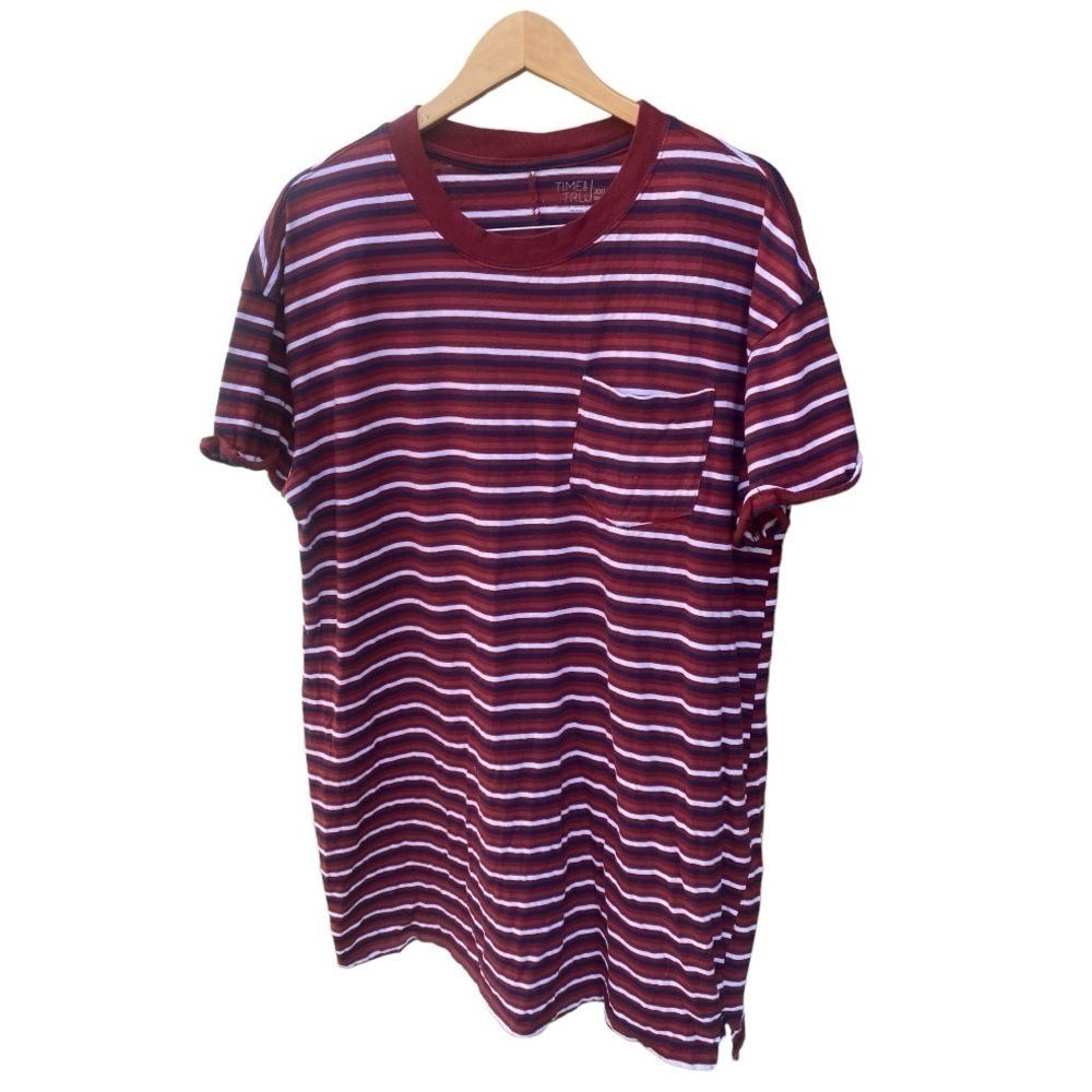 Time and Tru Multicolor Striped Tshirt Dress I Size: XXL